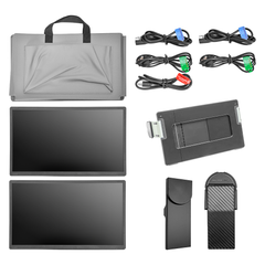 15.6" Laptop Screen Dual Monitor Extender Portable 1080P IPS USB-C Plug and Play Fits 10-17.3Inch Laptops Compatible with Windows Mac Chrome Android Linus