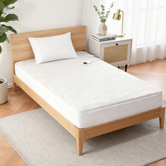Giselle Electric Blanket LED Remote Sherpa Fleece Underlay Fully Fitted Machine Washable King Single