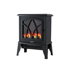 Devanti 2000W Electric Fireplace Heater Stove Freestanding 3D Flame Effect Indoor Space Heaters