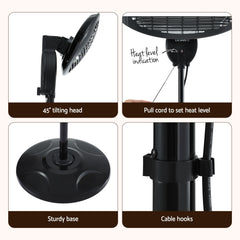 Devanti Electric Patio Heater 2000W
