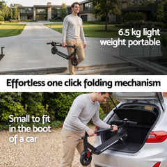 Electric Scooter 180W 18KM/H Foldable Height Adjustable Portable Riding Commuter Teens Adults
