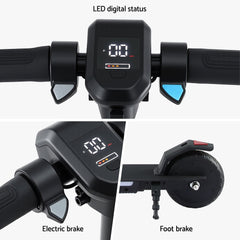 Electric Scooter 180W 18KM/H Foldable Height Adjustable Portable Riding Commuter Teens Adults