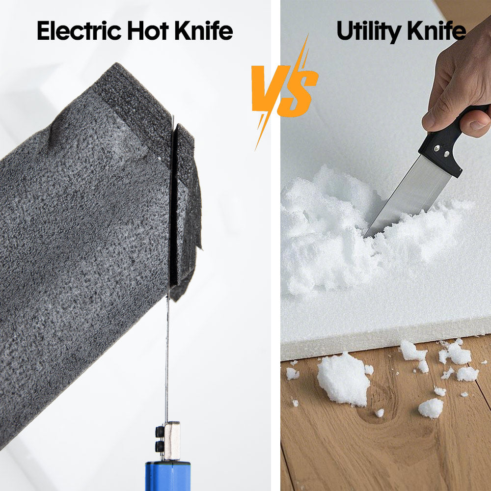 150W Electric Foam Hot Knife Foam Board Cutter Tool Kit Styrofoam Foam Cutting Machine for Foam Board Insulation with Blade Brush and Storage Case AU Plug