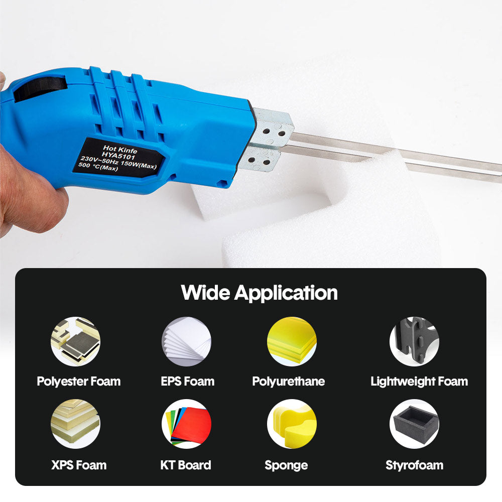 150W Electric Foam Hot Knife Foam Board Cutter Tool Kit Styrofoam Foam Cutting Machine for Foam Board Insulation with Blade Brush and Storage Case AU Plug