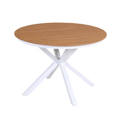 Gardeon Outdoor Dining Table 108CM Aluminum Frame WPC Top Desk Patio Furniture