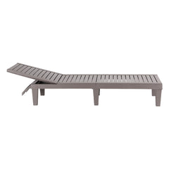 Gardeon Sun Lounge Adjustable Recliner Patio Outdoor Furniture Lightweight Grey