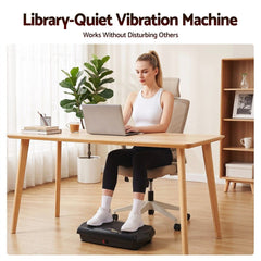 Everfit Vibration Plate Exercise Machine Full Body Shaker Workout Vibrate Fitness Platform with Bluetooth, 150KG Capacity, 150Speed Levels Vibrating Plate for Home Women Men, Black