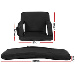 Artiss 2X Floor Lounge Sofa Bed With Armrest Heated Cushion