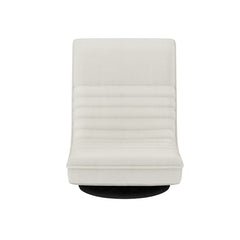 Artiss 2XFloor Chair Lounge Sofa Swivel Foldable Linen White