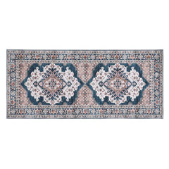 Artiss 80 x 180 cm Washable Runner Area Rug No Hard Glue Quilt-Like Soft for Home Decor, 0.5cm Ultra-Thin Pet Friendly Bohemian Medallion Bedroom Carpet