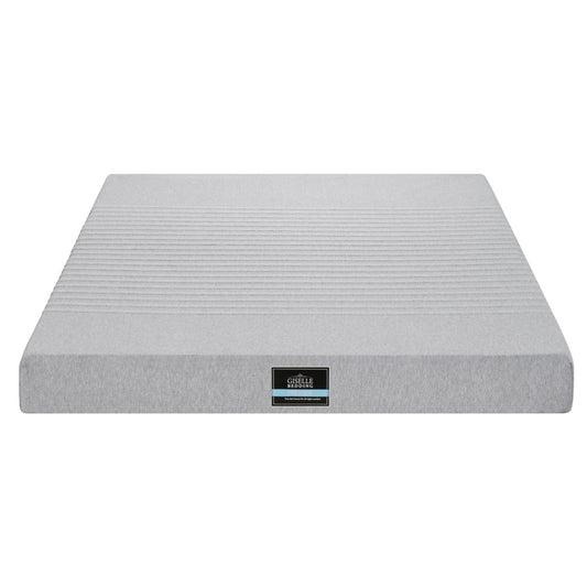 Giselle Bedding Cool Gel Memory Foam Mattress Charcoal 7-Zone Washable Bamboo Cover 15cm Queen