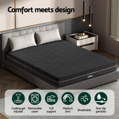 Giselle 18cm Memory Foam Mattress Green Tea Foam Cool Gel Foam Mattresses Double
