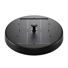 Gardeon Solar Fountain Pumps Bird Bath Battery Backup LED Remote Black 27cm