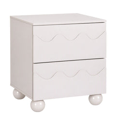 Artiss Bedside Table Nightstand 2 Drawers Storage Side Cabinet Beige