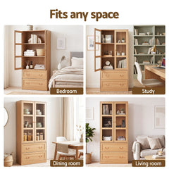 Artiss Buffet Sideboard Cabinet 180cm Hutch Storage Kitchen Drawer Door Wood