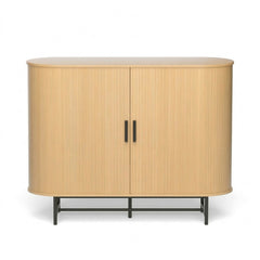 Artiss Buffet Sideboard Cupboard Cabinet Sliding Doors Pantry Storage Oak PIIA