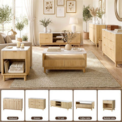 Artiss 2X Bedside Table Nightstand 1 Drawer Shelves Pine