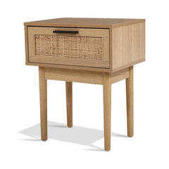 Artiss Bedside Tables Side Table Rattan Drawers Nightstand