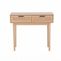 Artiss Console Table 2 Rattan Drawers