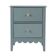 Artiss 2X Bedside Table 2 Drawers Bedroom Storage Nightstand Green