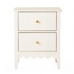 Artiss 2x Bedside Table 2 Drawers Bedroom Storage Nightstand White