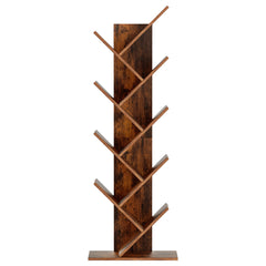 Artiss Tree Bookshelf 9 Tiers Walnut