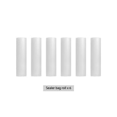 6 Rolls Food Vacuum Sealer Bags Storage Saver Heat Sealing Bag Pack 25CMX6M