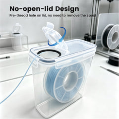 8 Pack Filament Storage Box Stackable Airtight Moisture Resistant Containers with Labels for PLA PETG TPU Spools Protection Portable Filaments Dryer