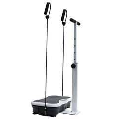 Vibration Plate Exercise Machine Lymphatic Drainage Machine with Adjustable Handrails and Resistance Bands for Weight Loss Fitness Platform Max Load 150kg