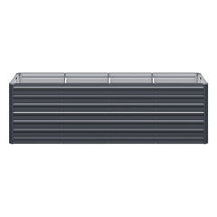 Green Fingers Garden Bed 240x80x77cm Planter Box Raised Container Galvanised Herb
