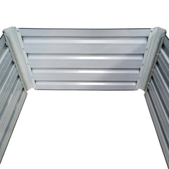 Green Fingers 2-in-1 Raised Garden Bed Kit Ergonomic 45cm Professional Depth 320cm Large Metal Planter Box | Easier Access Veggie Patch | Rust-Proof Galvanised Steel with Safe Rounded Corners & Gloves