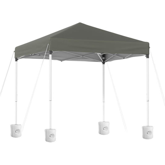 Instahut Gazebo 2x2m Outdoor Patio Garden Marquee Shade w/ Base Pods Grey