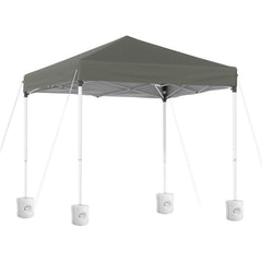 Instahut Gazebo 2x2m Outdoor Patio Garden Marquee Shade w/ Base Pods Grey