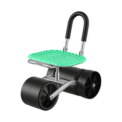 Gardeon Gardening Cart with 360° Swivel Seat | Rolling Work Seat with Adjustable Height & All-Terrain Wheels | 130KG Capacity Heavy Duty Garden Scooter for Back Pain Relief & Vehicle Detailing | Foldable Backrest & Ventilated Seat