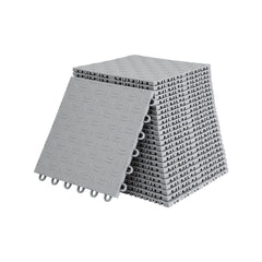 Giantz Garage Floor Tiles Interlocking PP Flooring 25PCS 30x30cm Grey