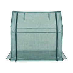 Green Fingers Mini Greenhouse 91x46x84cm Steel Frame PE Cover Outdoor Shelter