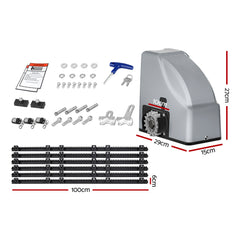 LockMaster Electric Sliding Gate Opener 800KG 6M Hardware Kit