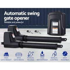 LockMaster Automatic Electric Gate Opener Double Swing Remote Control Kit 800KG