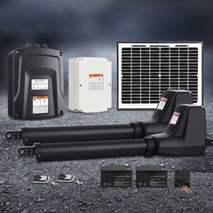 LockMaster Swing Gate Opener Auto 10W Solar Power Electric Remote Control 800KG