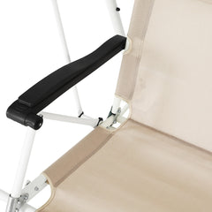 Gardeon Outdoor Swing Chair Garden Lounger Furniture Canopy 2 Seater Beige