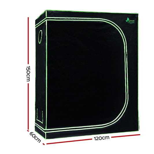 Green Fingers Grow Tent 120x60x150CM Hydroponics Kit Indoor Plant Room System