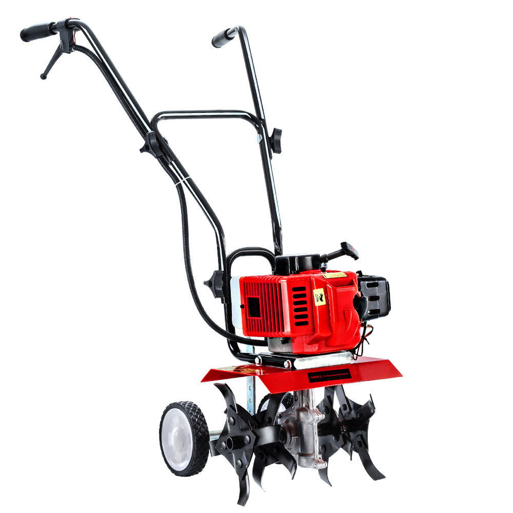 Giantz 65CC Tiller Rototiller Garden Cultivator 4 Blades Soil Power Rotary Hoe