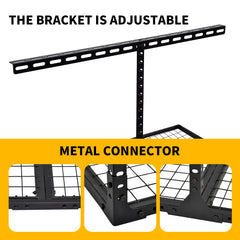 4x8ft Overhead Garage Storage Rack Heavy Duty Adjustable Mounted Metal Ceiling Rack Compatible With Joist Spacing of 91.5cm or Under 61cm Load 270kg Weight