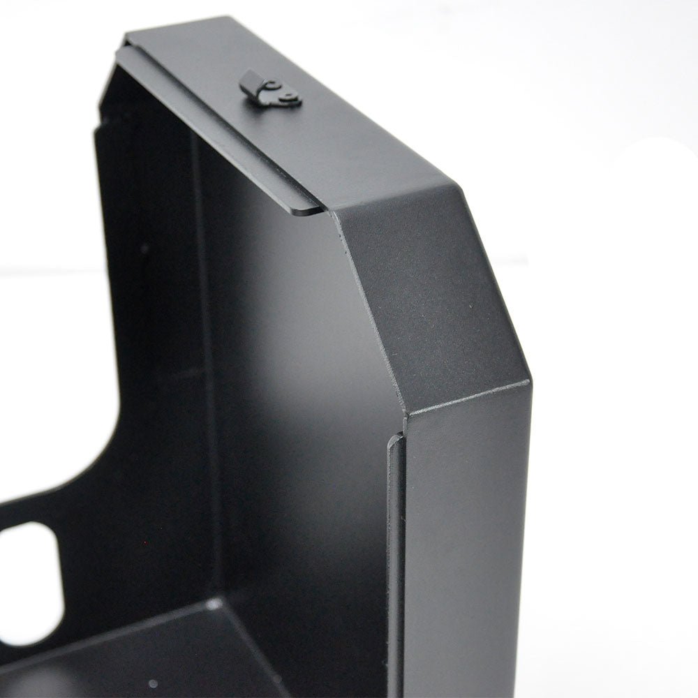 Alpen Outdoor Gas Bottle Holder Box 2.5mm Thickness 4KG Aluminium Gas Bottle Protective Holder Gas Cylinder Cage with Lockable Over Centre Latch Outdoor Camping Canopy Black