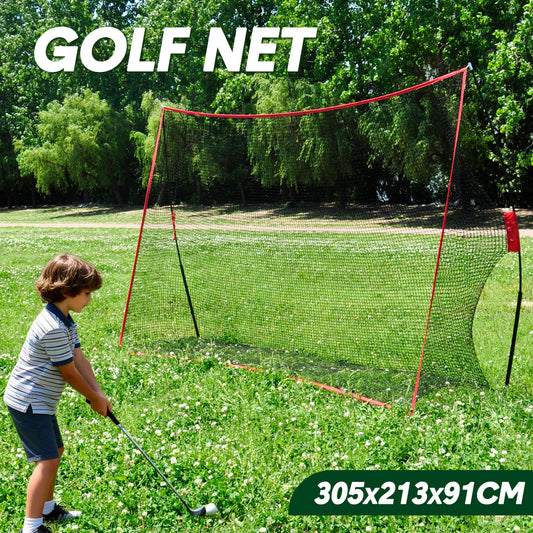 Portable Golf Hitting Net Practice Driving Indoor Outdoor with Carry Bag and Ground Stakes Golf Training Net for Golfers Backyard Driving Chipping 10x7ft