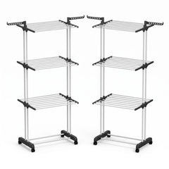 Artiss 2X Clothes Drying Rack 173cm Coat Airer Hanger Foldable
