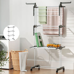Artiss 2X Clothes Drying Rack 173cm Coat Airer Hanger Foldable