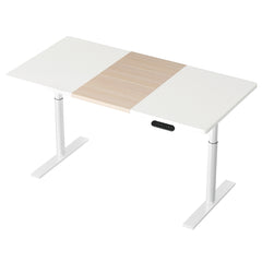 Artiss Standing Desk Motorised Electric Dual Motor 140CM White Pine