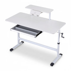 Artiss Standing Desk Height Adjustable Workstation Computer Desks Study 120CM White