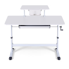 Artiss Standing Desk Height Adjustable Workstation Computer Desks Study 120CM White